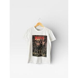 Kiss Band Shirt White Size M Men’s